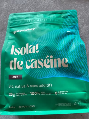 Photo d'un client du sachet d'Isolat de Caséine Bio Micellaire, saveur café.